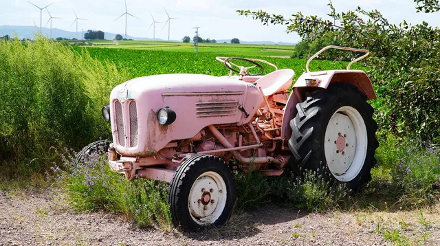 tractor, pink, farm yard, agriculture, old, tractor, tractor, tractor, tractor, tractor. Equipment rental license requirements compared with what actually happens